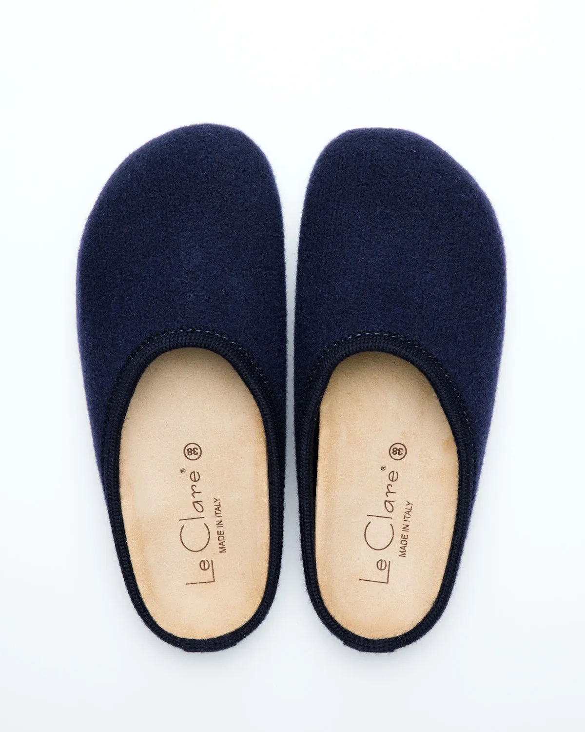 Women's Nebraska Wool Clogs Navy